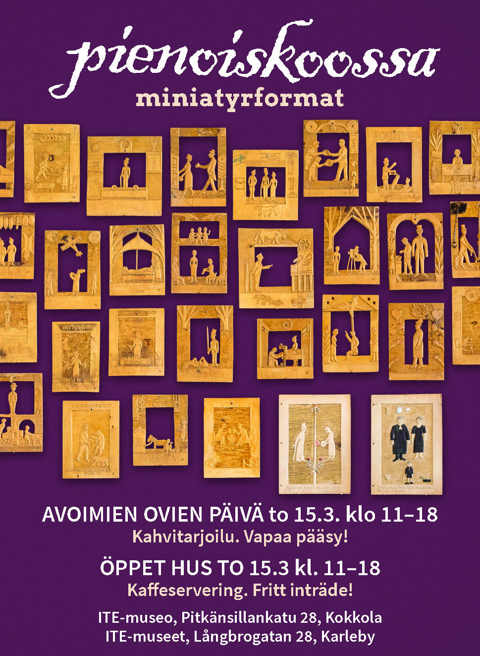 pienoiskoossa ilmoitus 82x112mm